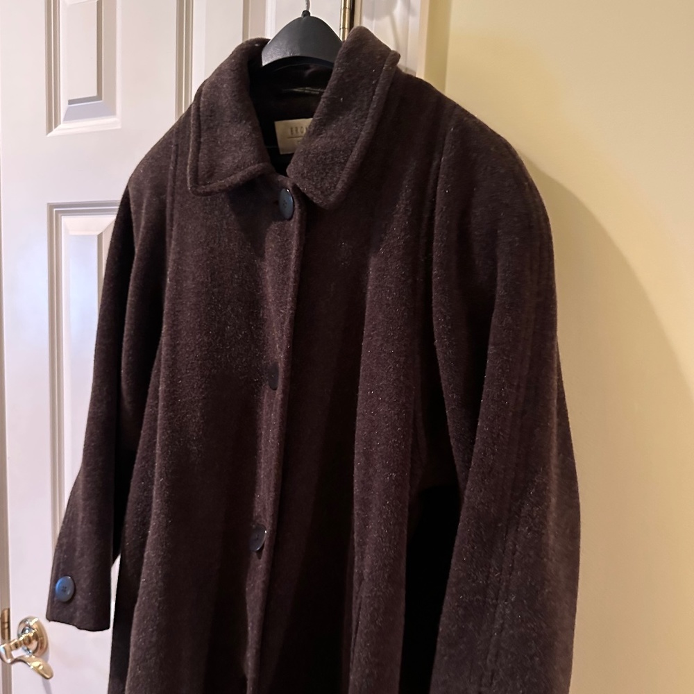 Wool & Mohair Full Length Winter Coat, Women’s Size 6